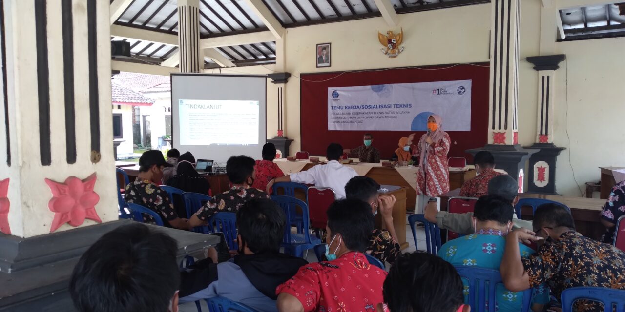 Sosialisasi Teknis Pelaksanaan Kesepakatan Teknis Batas Wilayah Desa/Kelurahan Kabupaten Purbalingga Tahun Anggaran 2021